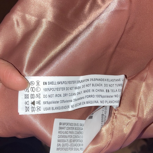 Forever 21 Women's Pink Mauve Double-Breasted Trench Coat Medium - Picture 7 of 9